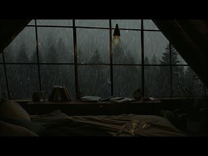 Gentle Rainfall on a Windows – Soothing rain and thunder sounds help relieve stress