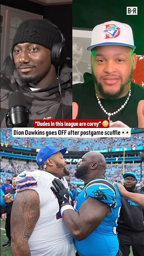 Dion Dawkins sounds off after Sunday's postgame scuffle with Panthers 👀