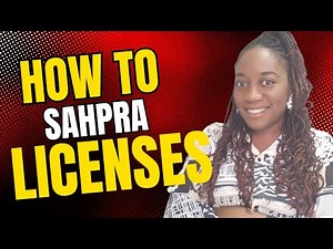 How to Obtain A SAHPRA License