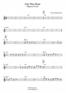 Lily Was Here (Beginner Level, Tenor Sax) (Stewart Dave) - Saxophone Sheet Music