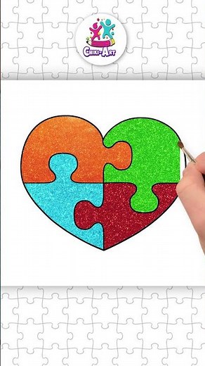 Desenhando Formas de Quebra-Cabeça Passo a Passo! 🧩🖍️#DesenhoDivertido #hooplakidztvbrasil #ytshorts