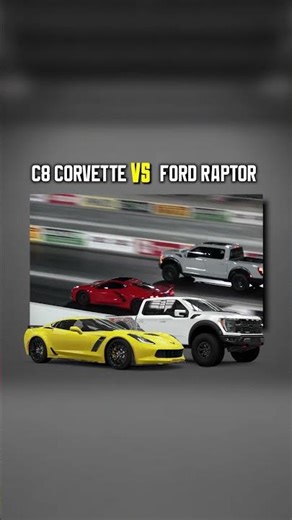 Drag Race | Ford Raptor vs C8 Corvette