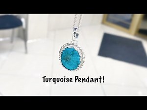 Silver Turquoise Pendant Making - Jewelry Making - How it’s Made - 4K Video