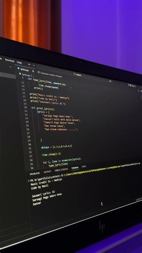 Savariii x Coding 🎶 #shorts #coding Ω#python