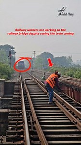 1M views · 5.3K reactions | Trains are moving during railway bridge work #railtrack #SafetyFirst #TrackRepair #Railwayworkers #trains #railways | Md Abdul Haiy | Facebook