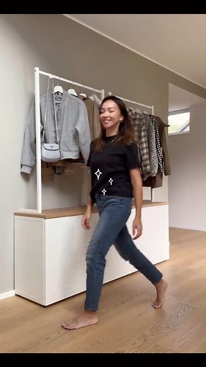 Moodify Home on Instagram: "🤩 This IKEA wardrobe rail is a total game changer. 💪 It’s sturdy, doesn’t wobble, and super affordable. ❤️ Have fun recreating this DIY! #ikea #ikeahack #diy #inspo #decorations #roomdecor #diydecor #diyideas #diyprojects #diyhomedecor #HomeDesign #homemakeover"