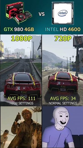 GTX 980 vs Intel HD 4600 – Can Integrated Graphics Keep Up? #pcgaming #short
