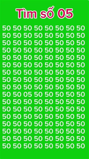 Thử thách Tìm ẩn số 05 trong các dãy số ở trên