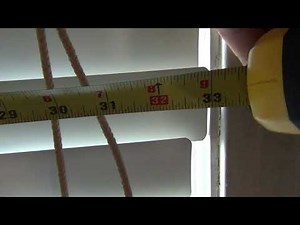 Installing 1-inch Vinyl Mini-Blinds (Inside Mount)