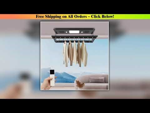 Electrical Drying Rack with Remote Control Smart Clothes Airer Telescopic Clothes Dryer for