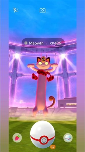Caught Gigantamax Meowth in #pokemongo