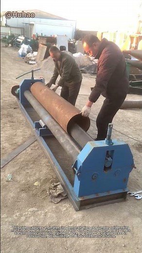 "3M Steel Roll Bending Machine in Action – Fast & Precise Metalworking"