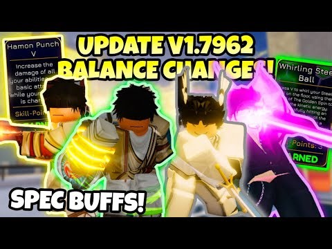[YBA] All Balance Changes and SPEC BUFFS in the NEW UPDATE... (Map Addition + More!)