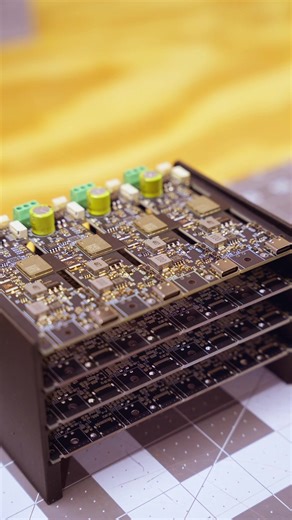 Part 1 - It all starts here ⚙️ At the heart of the Skylake Lighting System is a multi-purpose PCB called the Broadcast Board. Each run starts as a panel of four boards to streamline assembly. Solder paste is applied, SMD components are placed, and the solder is flowed on a hot plate. From there, the through-hole components are installed by hand. Follow along for Part 2, where these boards get flashed with WLED and prepped to power the Skylake Lighting System. #3dprinting #pcb #bambulab #p1s #x1c