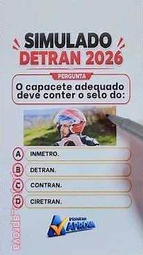 DETRAN MOCK TEST 2026 New Updated Questions!