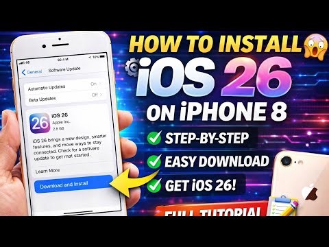 Update iPhone 8 on iOS 26 | How to install iOS 26 on iPhone 8 | Download iOS 26 on iPhone 8