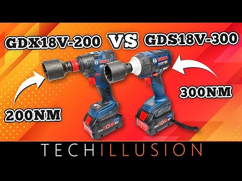 🔥KLEIN GEGEN GROß! Bosch GDS18V-300 vs GDX18V-200C Akku Schlagschrauber😱 - Welcher ist der Bessere?!