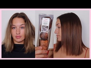 SEMI PERMANENT!! BLONDE TO BRUNETTE HAIR | WELLA COLOUR FRESH MASK