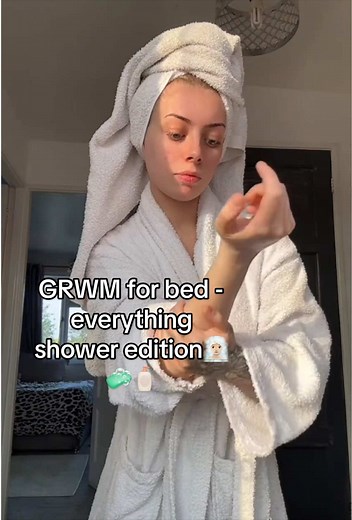 GRWM for bed - everything shower edition🧖🏼‍♀️🧼🧴 #everythingshower🎀 #shower #grwmforbed #bedtime #routine