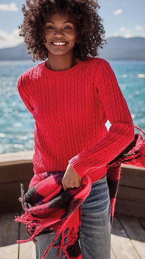 Lands' End on Instagram: "The Nice List - Reds - Plaids - Cables 🎄 ‘Tis the time to get gifting! Shop our Christmas Preview Sale for up to 60% OFF everything* at landsend.com today through Tuesday, November 12th (*exclusions apply). 🎄"