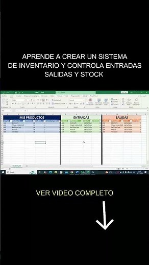 Learn how to create an inventory system to control inputs, outputs, and stock #excel