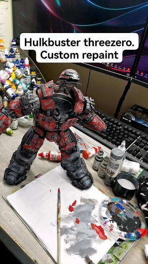 Hulkbuster threezero custom repaint. 🙏🖌️🎨🧿 | Rain Cifra