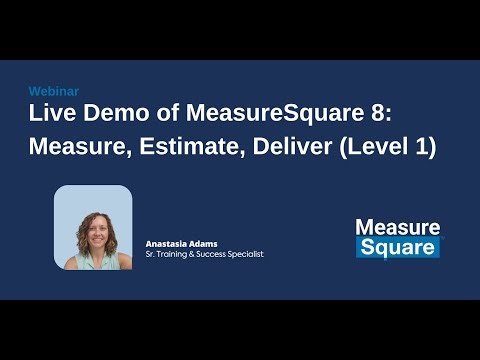 Takeoff Estimating with MeasureSquare Commerical 8 (LEVEL 1)