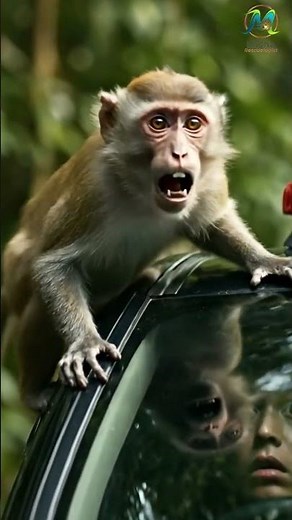 Baby Monkey Calls Rescuelogist to Save Trapped White Kitten Heartwarming Rescue #rescue #shorts