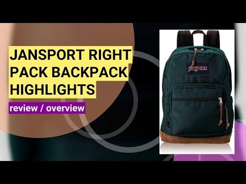 JanSport Right Pack Backpack Review: Durable, Stylish, and Functional!
