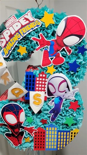 #diy #manualidades piñata decorada con la tecnica de lapiz piñata de spiderman