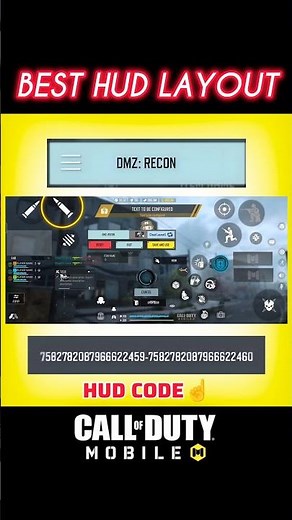 ✅ Best DMZ Recon Hud layout in CODM BR 🔥💯 Codmobile Tips and Tricks #shorts #codmbr #codmiphone
