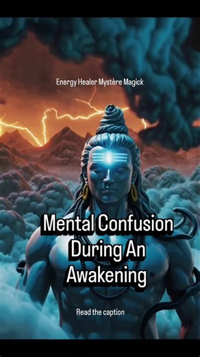 Mental confusion is very common during a spiritual awakening. 🔻When awakening begins, your old identity starts dissolving. The mind doesn’t know who it is anymore, so it gets confused. 🔻Your intuition becomes louder, but your logical mind can’t understand what is happening. This creates internal conflict. 🔻Old memories, emotions, and suppressed energies come up at the same time. The mind gets overwhelmed because too much is happening inside at once. 🔻Your energy field expands faster than you