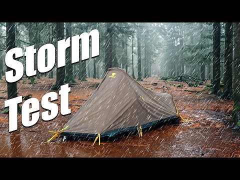 American Tent Rain Performance Test - MountainSmith Lichen Peak 1 Tent - Test Night