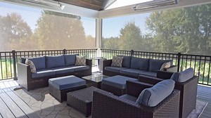 As the weather cools, continue to enjoy your outdoor space - private, protected, and warm. We design and build outdoor living spaces that feel as luxurious as they look. Reach out today and let us help design and build your new favorite room. | Paul Construction & Awning | Facebook