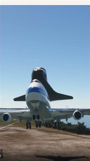 aterrizaje duro por viento cruzado B747 Nasa con trasbordador espacial a cabo cañaveral FS20