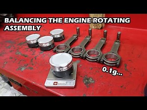 BALANCING THE ENGINE ROTATING ASSEMBLY!! // 1.8T Stroker Engine Build