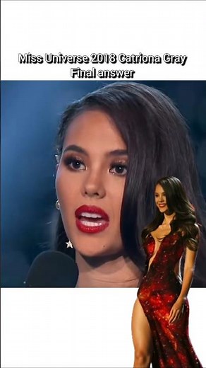 Miss Universe 2018 Catriona Gray final answer #missuniverse #beautypageant #shortsfeed