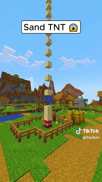 Exploding Sand TNT in Minecraft