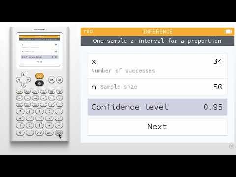 Construct a confidence interval using one sample