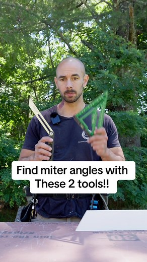 check out this quick and easy way to find miter angles with a sliding t bevel ##remodel##constructiontok##homerenovation##home###design##entrepreneur##interiordesign##hardwork##woodworking##renovation##homedecor##tools##DIY##carpentry##work ##homemade##remodeling##hgtv