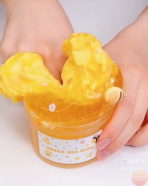 Mimi Slime #slime #fyp #claymixing #satisfying #cracking#fluffy #clayslime #cure