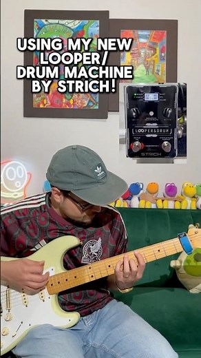 Using a loop pedal to play guitar by myself | Strich ST272 Loop & Drum pedal