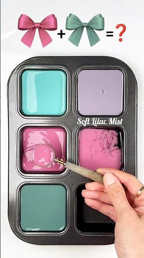 "Dreamy Pastel Mix: Pink, Blue & Green Color Palette Transformation" #colormixing #artshorts