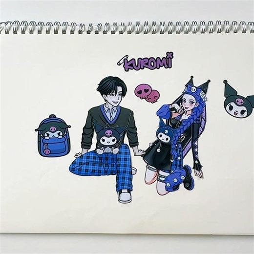 Kpop Demon Hunters Sticker Book DIY #kpopdemonhunters #papercraft #stickerbook#diy #huntrix #golden