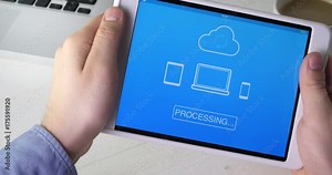 Synchronizing file on all devices using digital tablet
