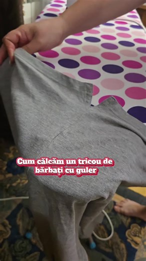 Cum să călcăm un tricou de bărbați cu guler