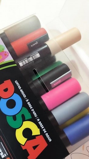 ✨ Unboxing my brand-new Posca Markers, posca markers review #art #demonslayerart