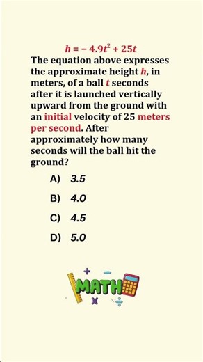 When Will the Ball Hit the Ground? 🏐 | Quadratic Motion Problem Explained
