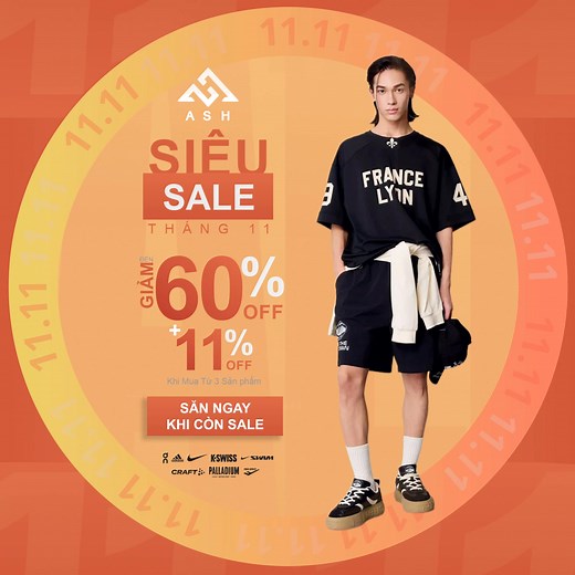 🔥𝗦𝗨𝗣𝗘𝗥 𝗦𝗔𝗟𝗘 𝗧𝗛𝗔́𝗡𝗚 𝟭𝟭🔥Trang Phục Thể Thao 𝗚𝗜𝗔̉𝗠 tới 𝟲𝟬%𝗢𝗙𝗙 ️🛒 Mua ngay tại: https://ash.vn/collections/trang-phục 📣Bão sale lớn nhất năm đã đổ bộ! 𝗔𝗦𝗛 đặc biệt mang đến ưu đãi siêu hấp dẫn! 🎁GIẢM ĐẾN 𝟲𝟬% trang phục thể thao từ các thương hiệu hàng đầu 𝗡𝗶𝗸𝗲, 𝗢𝗻 𝗥𝘂𝗻𝗻𝗶𝗻𝗴, 𝗞-𝗦𝘄𝗶𝘀𝘀, 𝗣𝗮𝗹𝗹𝗮𝗱𝗶𝘂𝗺,𝗣𝗿𝗼𝘀𝗽𝗲𝗰𝘀, 𝗡𝗶𝗸𝗲 𝗦𝘄𝗶𝗺, 𝗔𝗱𝗶𝗱𝗮𝘀 𝗨𝗻𝗱𝗲𝗿𝘄𝗲𝗮𝗿. 🎁*GIẢM THÊM 𝟭𝟭% khi mua từ 3 sản phẩm. 📣 Số lượng sản phẩm có hạn! Hãy nha