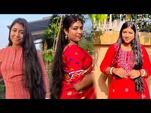 Long Hair Combing Video || combing and Detangling